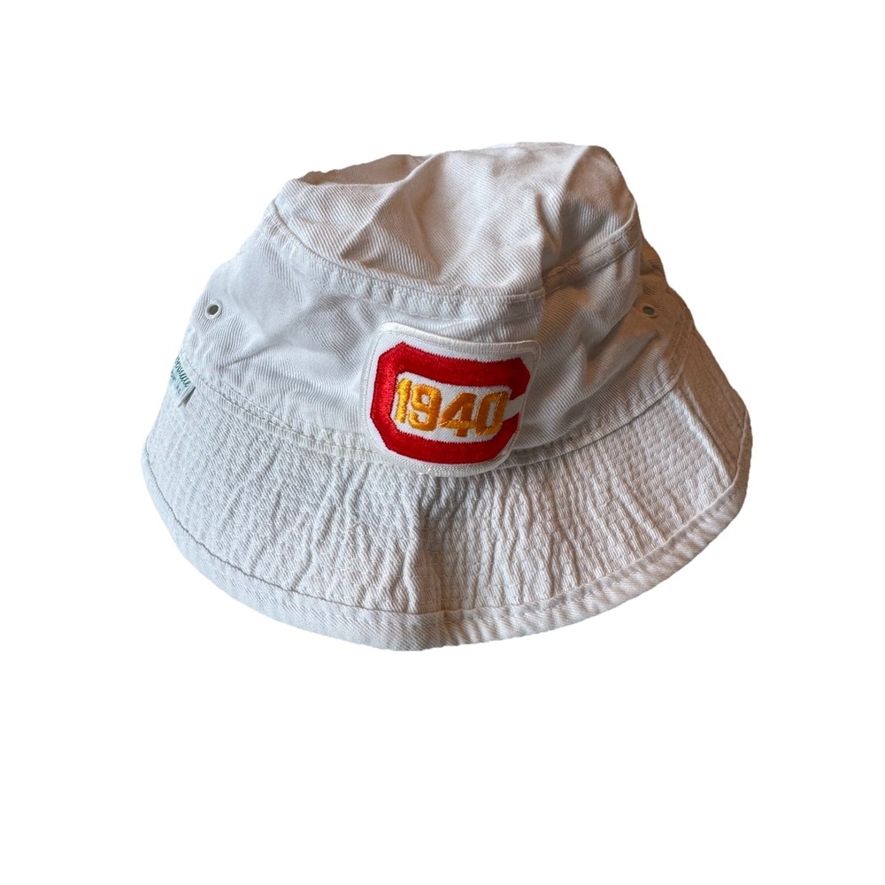 Vintage Bucket Hat - Cloverdale HighPoint NC 1940 White